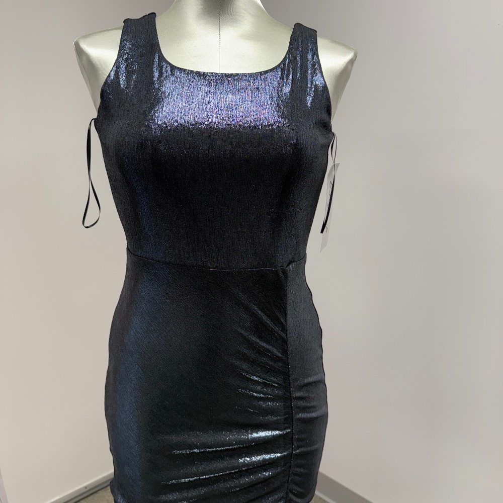 NWT BD Junior Side Ruched Titanium Dress Style 384